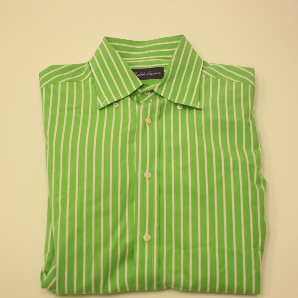Ralph Lauren purple label green shirt size M